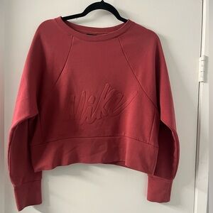 Nike Cropped Sweatshirt Top Size S